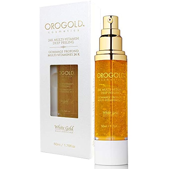 Orogold مقشر وجه عميق متعدد الفيتامينات من الذهب الأبيض 24 قيراط، 50 مل / 1.76 أونصة سائلة. - Image 4